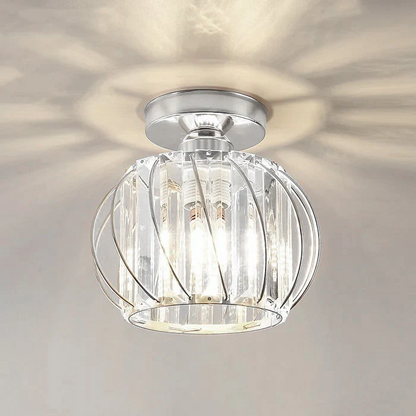 Contemporary Semi-Flush Mount Ceiling Fixture for Living Room, Bedroom, Kitchen