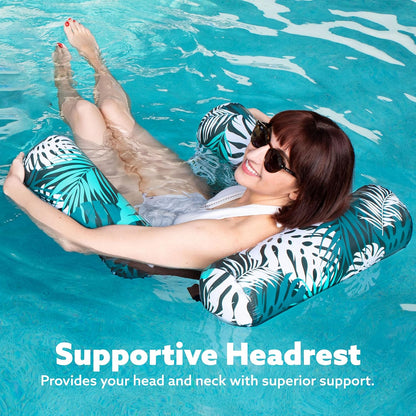 Comfortable Floating Lounger with Mesh Design - Set of 2