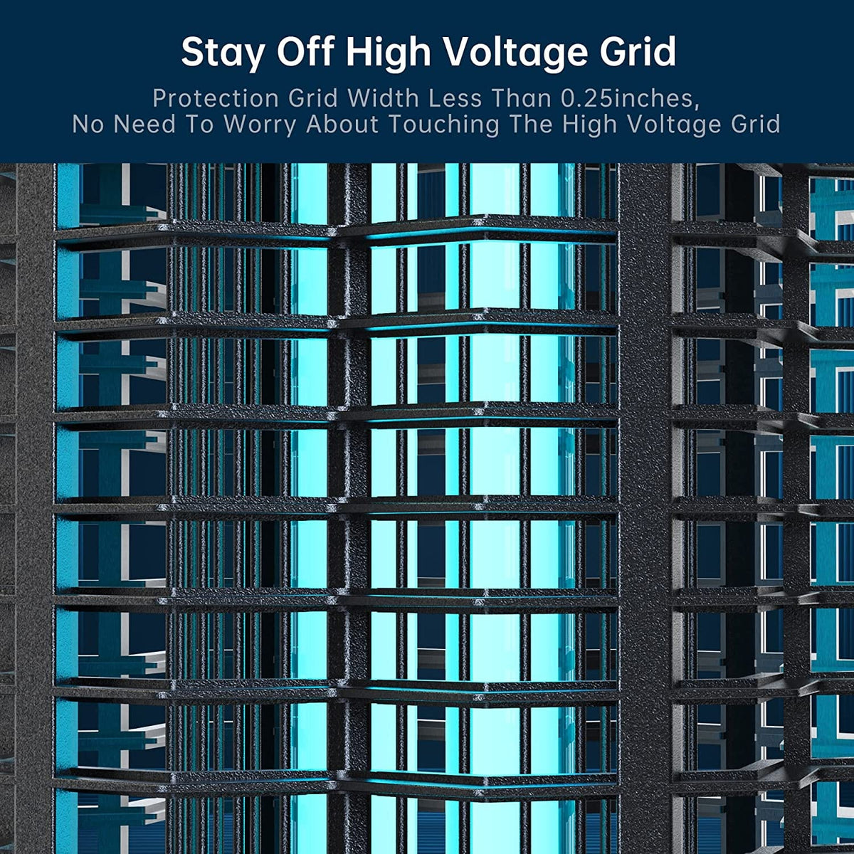 Steel Grid Insect Trap with Ultraviolet Bug Zapper