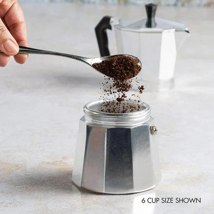 Elegant Stovetop Espresso Maker for Authentic Coffee Moments