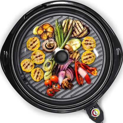 Versatile Indoor Electric Grill with Nonstick 14-Inch Plate