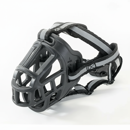 Comfortable Mesh Muzzle for Reactive Dogs with Adjustable Straps