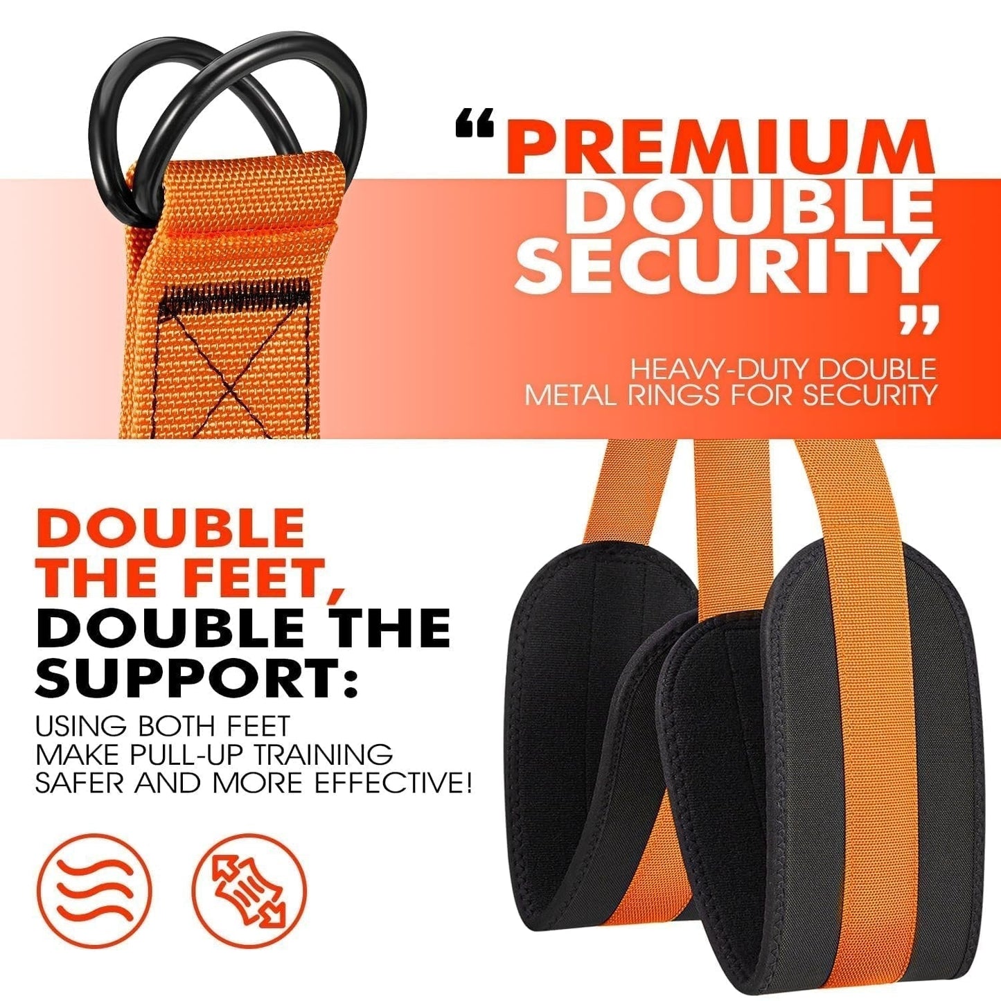 Elevate Your Pull Up Game with Dual Foot Support System
