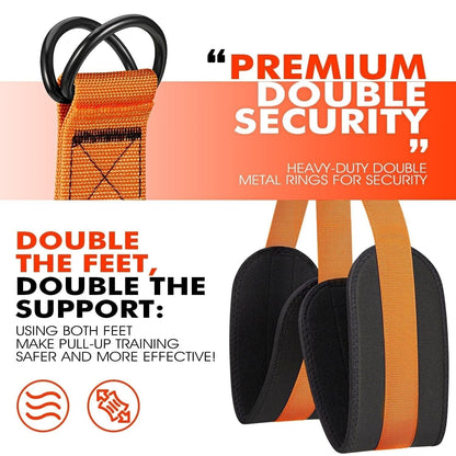 Elevate Your Pull Up Game with Dual Foot Support System