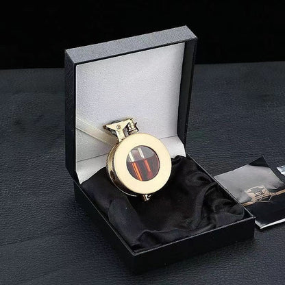 Classic Metal Refillable Lighter with Flint Ignition System