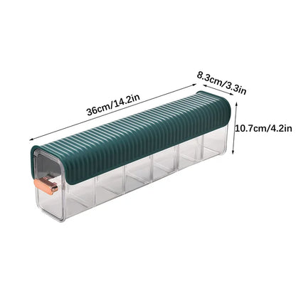 Adhesive Wall-Mounted Lingerie Storage Box with Clear Dustproof Window
