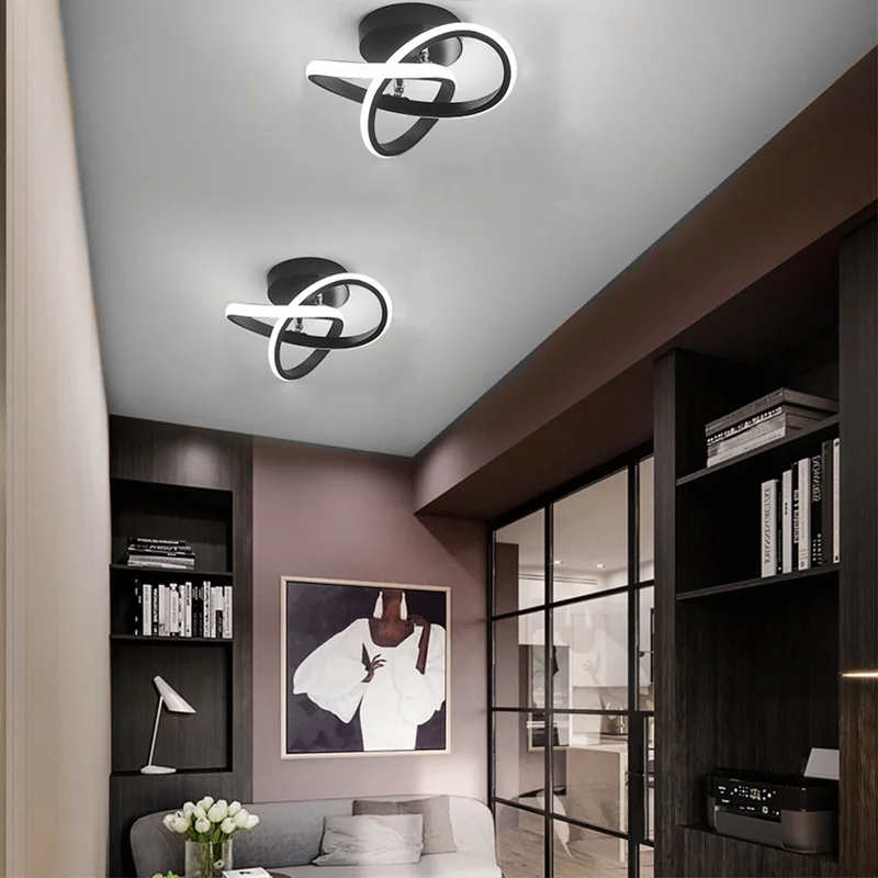 Geometric Ceiling Light with LED – Contemporary Design