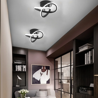 Geometric Ceiling Light with LED – Contemporary Design