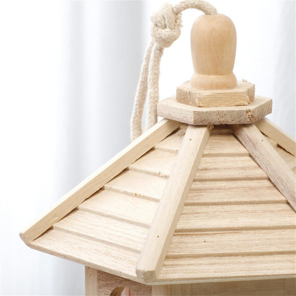 Nature's Haven Bird Feeder with Clear Viewing Window and Weather Shield