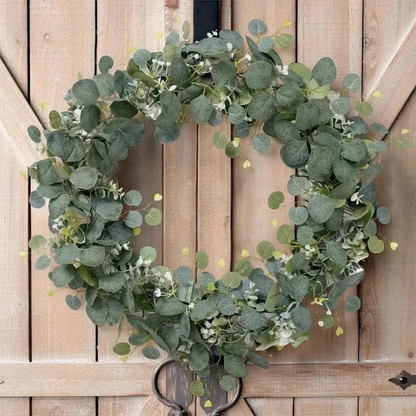 Elegant Eucalyptus-Inspired Garland with Bendable Stems, 70.8 Inches