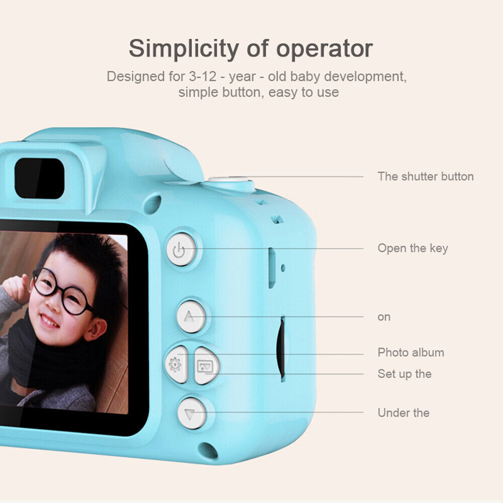 Retro Point and Shoot Camera for Kids, 1080P Video, 2.0 inch IPS, 13MP