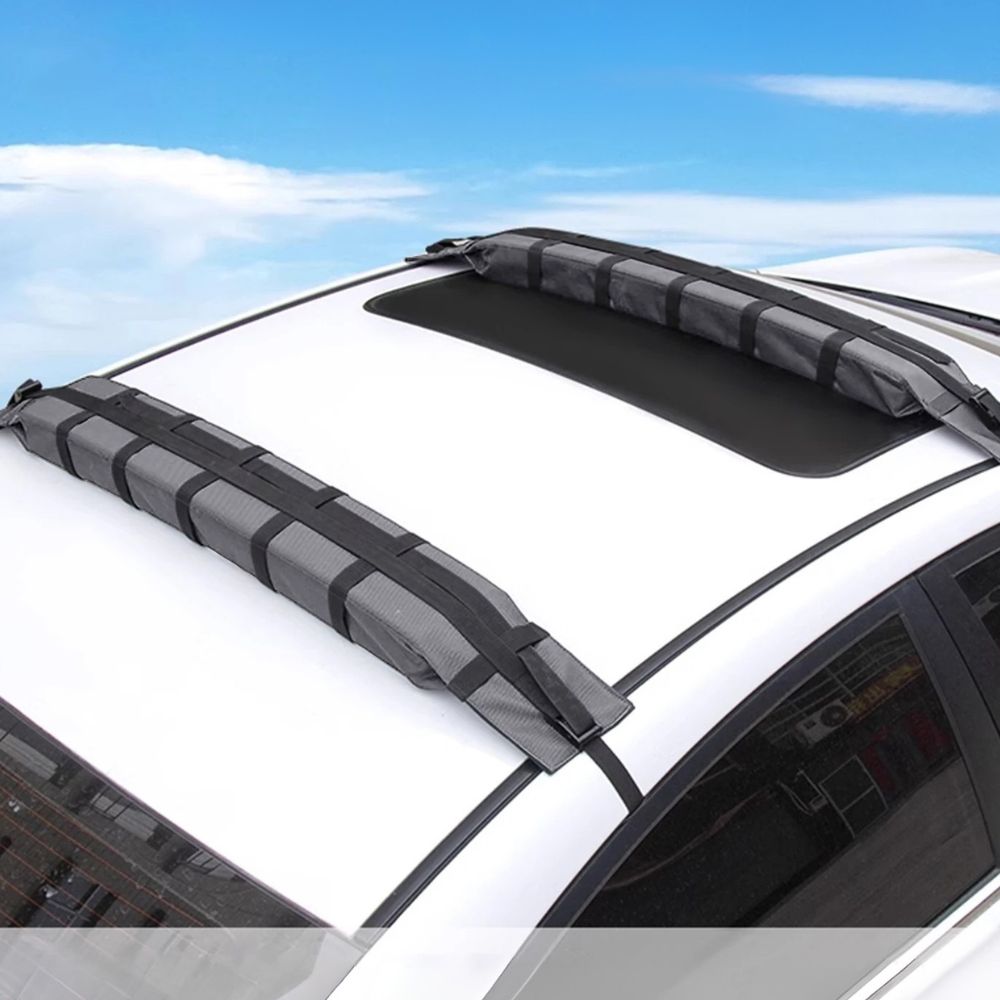 Secure Cargo Roof Pads with Cushioning for Kayak Transport