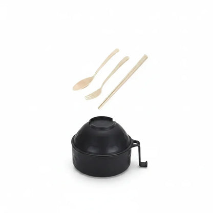 Quick-Prep Noodle Bowl Set with Secure Lid and Cool Handle, 6-Piece