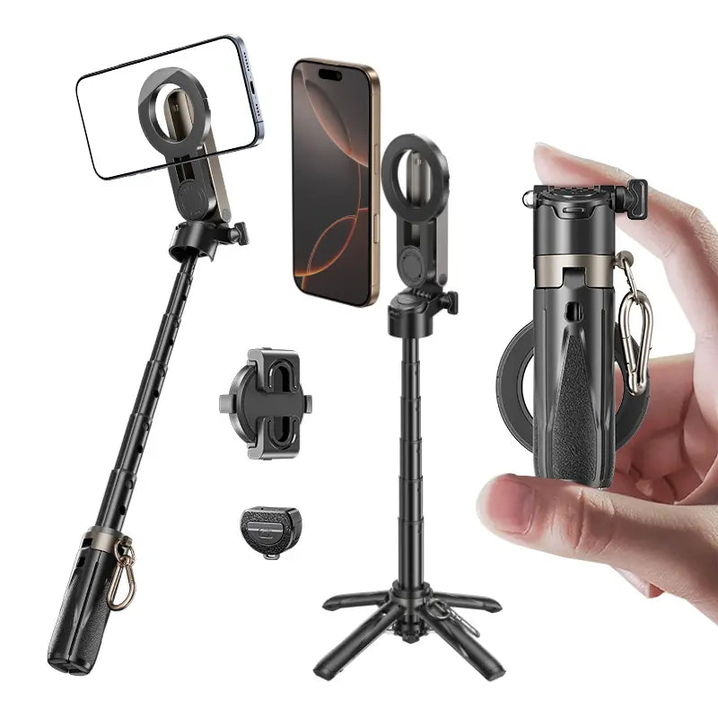 Versatile Selfie Stick with Wireless Remote and Tripod Stand