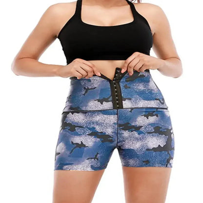 High Rise Active Shorts with Compression Support Wrap
