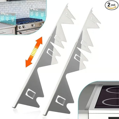 Adjustable Stove Gap Shield with Silicone Ends for Custom Fit