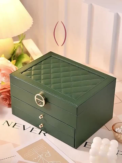 Jewelry Organizer Box with 3 Tiers for Storage