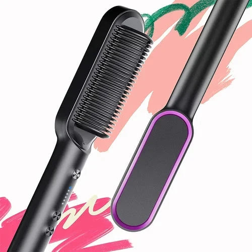Quick Style Heated Comb with Ionic Frizz Control & Travel Case