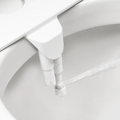 Dual Nozzle Spray Bidet Attachment with Adjustable Water Pressure