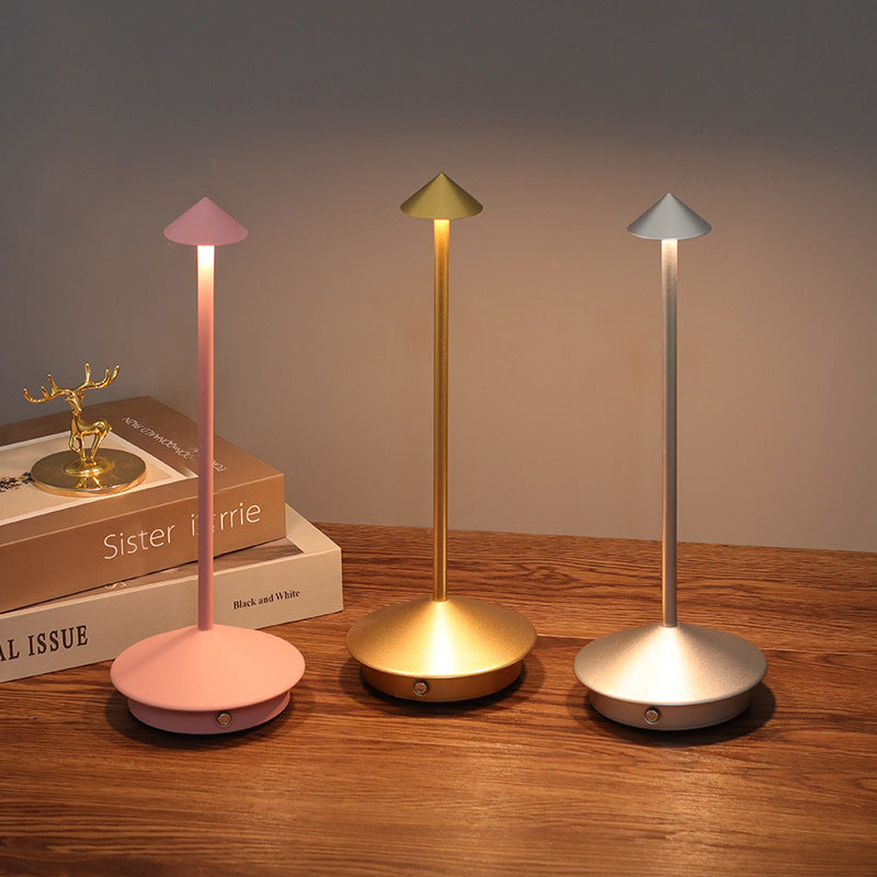 Cordless LED Touch Dimmable Table Lamp – Waterproof, Rechargeable, 5 Colors
