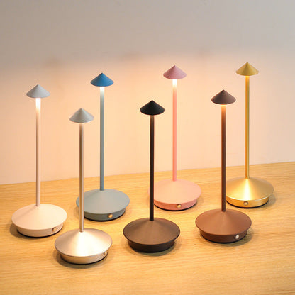 Cordless LED Touch Dimmable Table Lamp – Waterproof, Rechargeable, 5 Colors