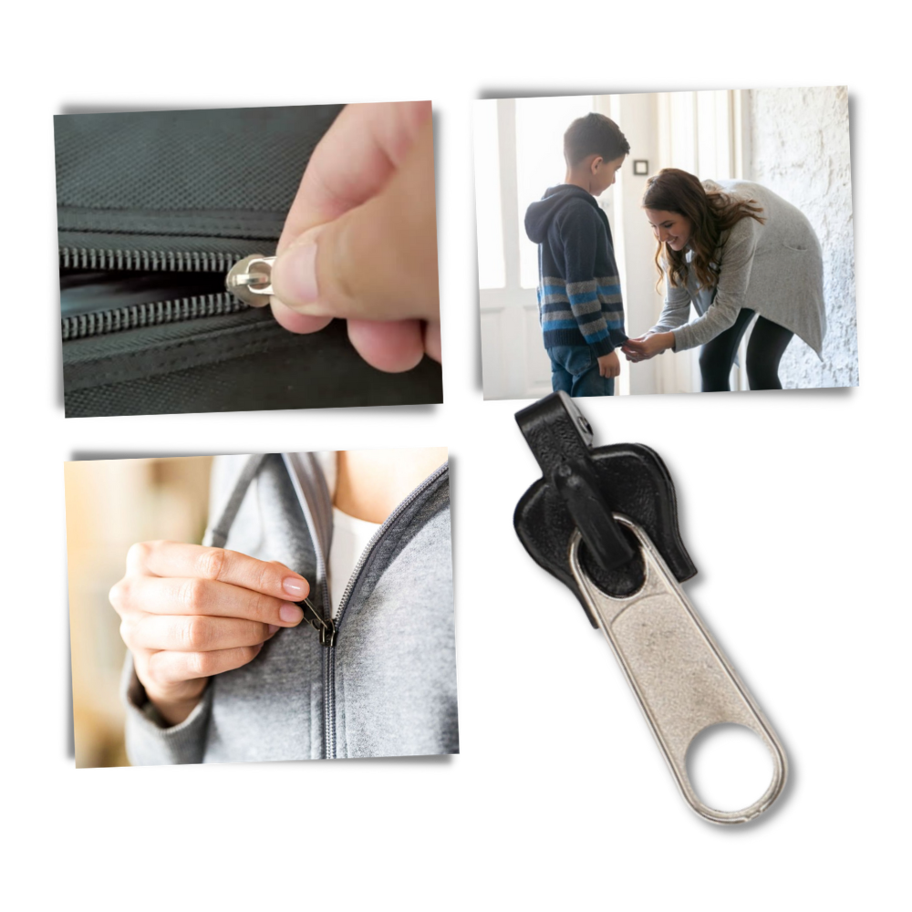 QuickFix Zipper Repair Kit with 6 Versatile Sizes for Easy Use
