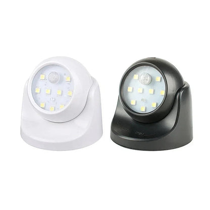 Battery-Powered Outdoor Security Light – 360-Degree Rotatable LED with Motion Sensor