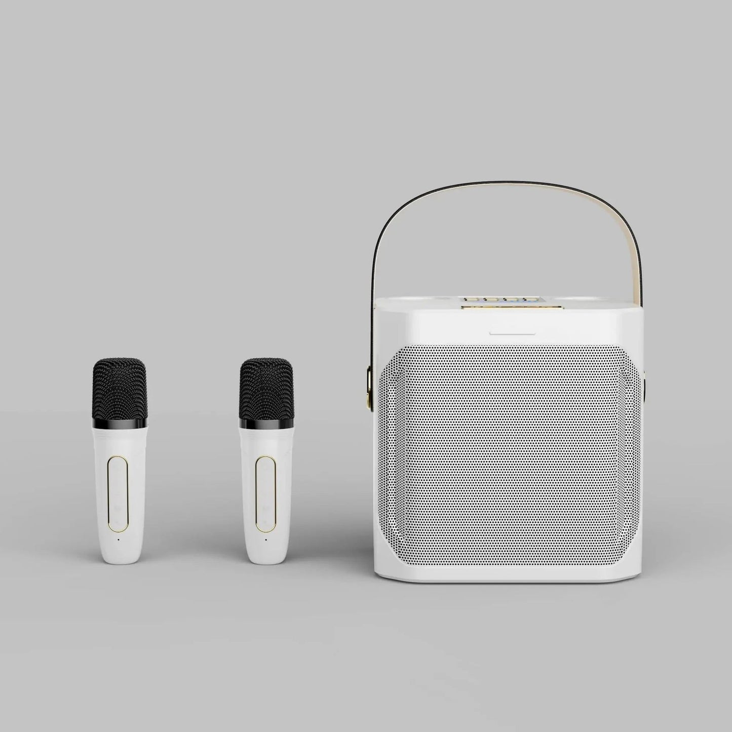 All-In-One Karaoke Speaker with Dual Mic Inputs & 360° Sound