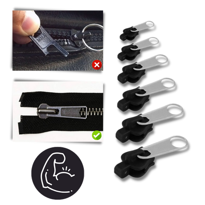 QuickFix Zipper Repair Kit with 6 Versatile Sizes for Easy Use