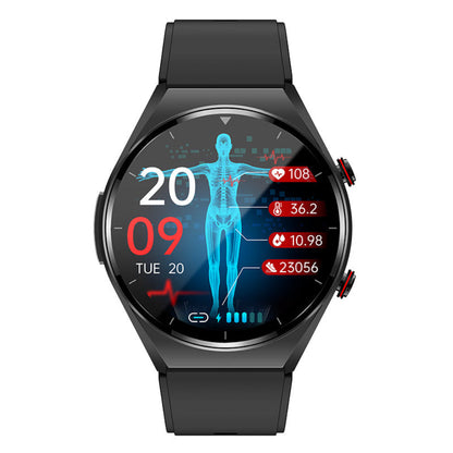 Smartwatch with Touchscreen Display and Heart Rate Monitoring for Fitness