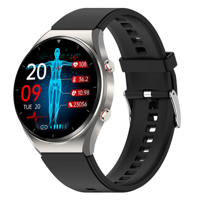 Smartwatch with Touchscreen Display and Heart Rate Monitoring for Fitness