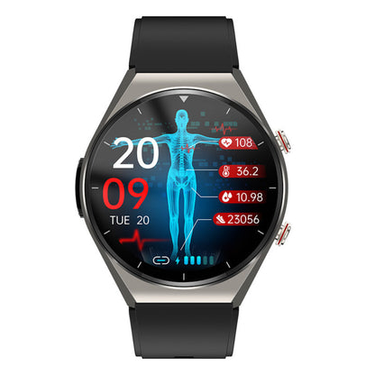 Smartwatch with Touchscreen Display and Heart Rate Monitoring for Fitness