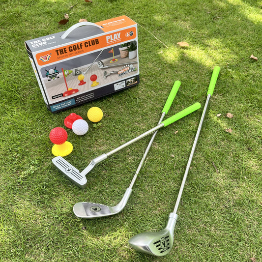 Adjustable Golf Clubs Set for Kids with Targets for Indoor and Outdoor Use