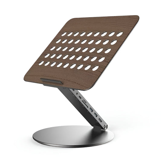 Adjustable Laptop Stand with USB-C Dock – Rotating and Versatile