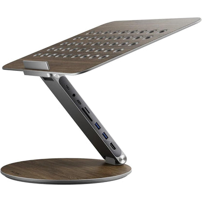 Adjustable Laptop Stand with USB-C Dock – Rotating and Versatile