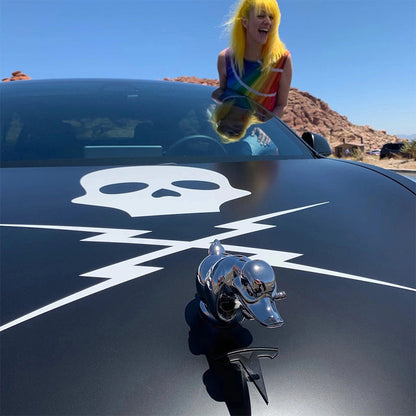 Rubber Duck Car Hood Ornament with Chrome Finish – Distinctive Decoration