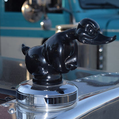 Rubber Duck Car Hood Ornament with Chrome Finish – Distinctive Decoration
