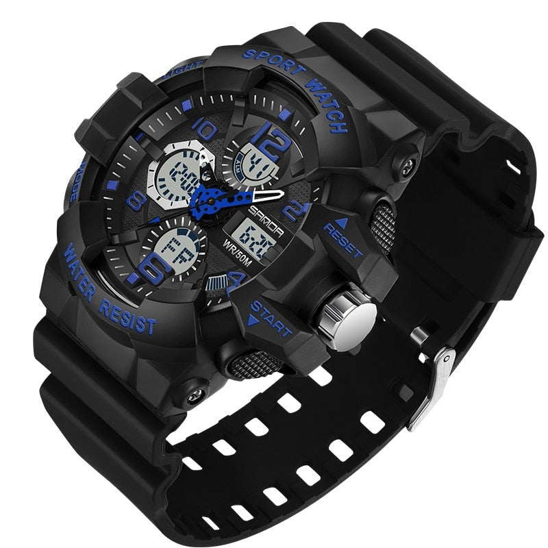 Durable Outdoor Digital Watch - Waterproof Military Style for Explorers