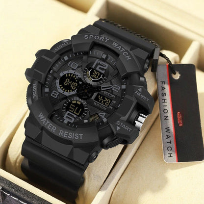 Durable Outdoor Digital Watch - Waterproof Military Style for Explorers