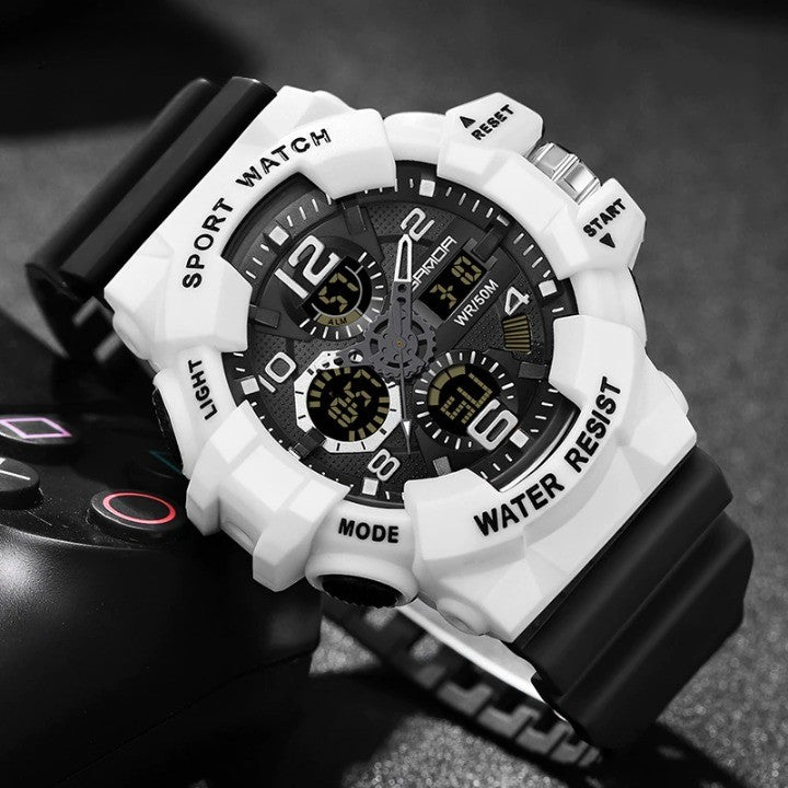 Durable Outdoor Digital Watch - Waterproof Military Style for Explorers