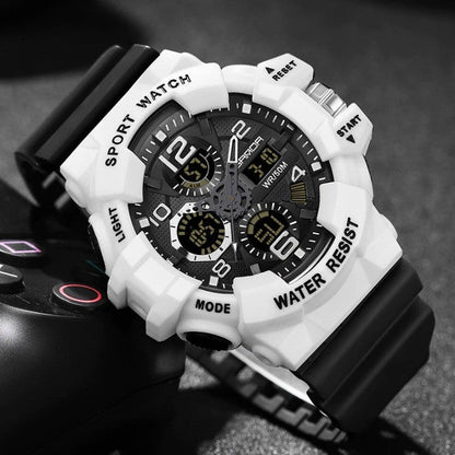 Durable Outdoor Digital Watch - Waterproof Military Style for Explorers