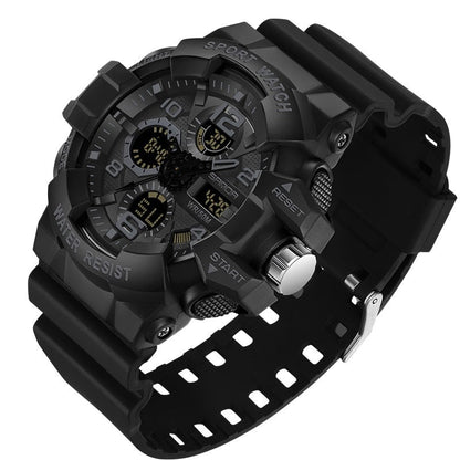 Durable Outdoor Digital Watch - Waterproof Military Style for Explorers
