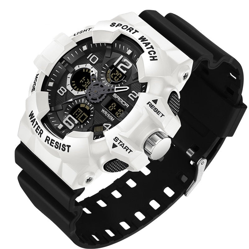Durable Outdoor Digital Watch - Waterproof Military Style for Explorers