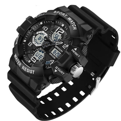 Durable Outdoor Digital Watch - Waterproof Military Style for Explorers