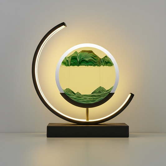 3D Sand Bowl Lamp with LED Light for a Calming Ambiance