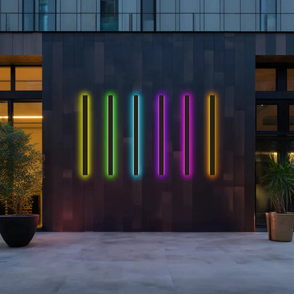 Outdoor LED Wall Light in Linear Minimalist Design