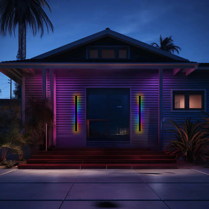 Outdoor LED Wall Light in Linear Minimalist Design
