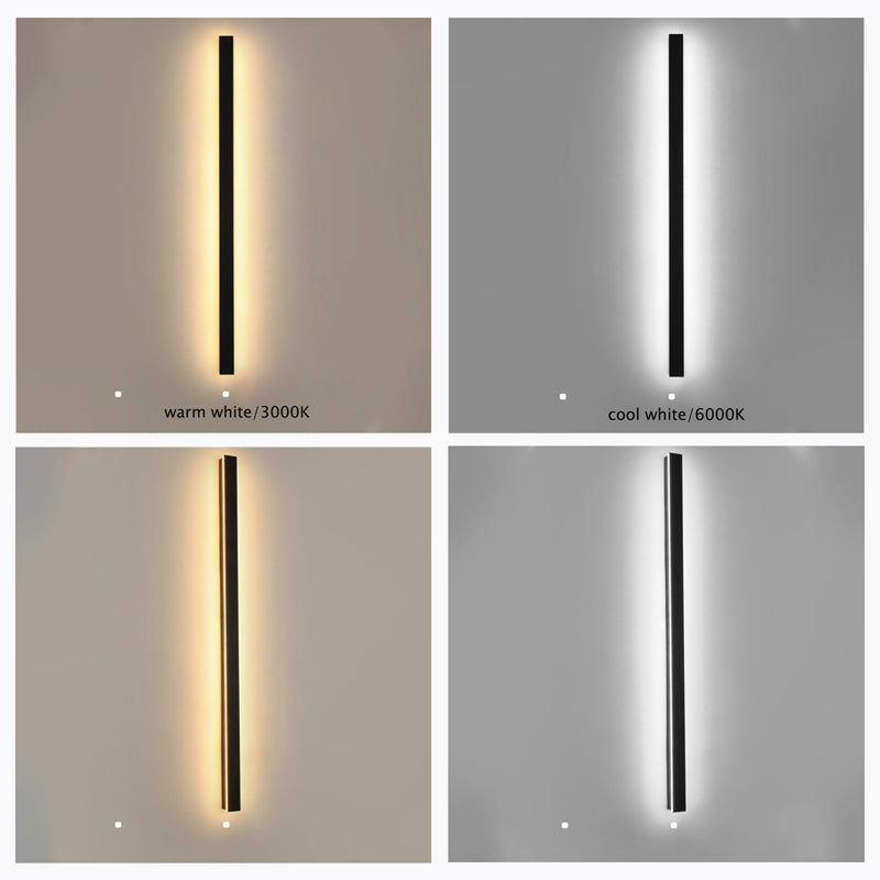 Outdoor LED Wall Light in Linear Minimalist Design