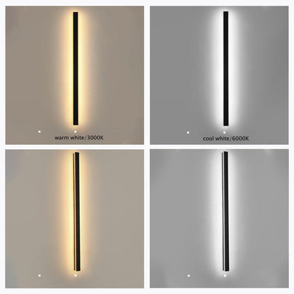 Outdoor LED Wall Light in Linear Minimalist Design