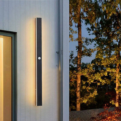 Outdoor LED Wall Light in Linear Minimalist Design